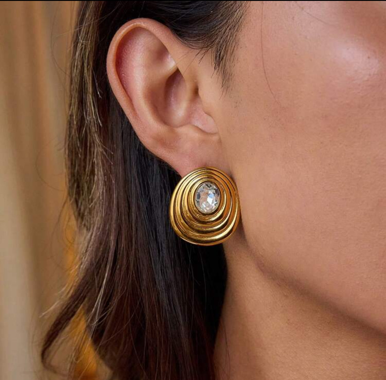 TYRA GOLD STUDS - 18K GOLD PLATED