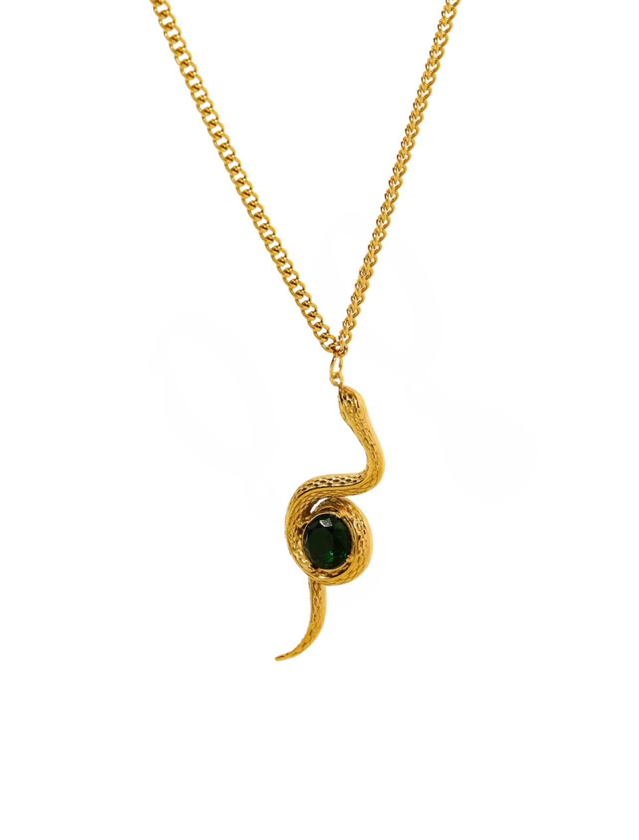BLACK & GOLD SNAKE NECKLACE