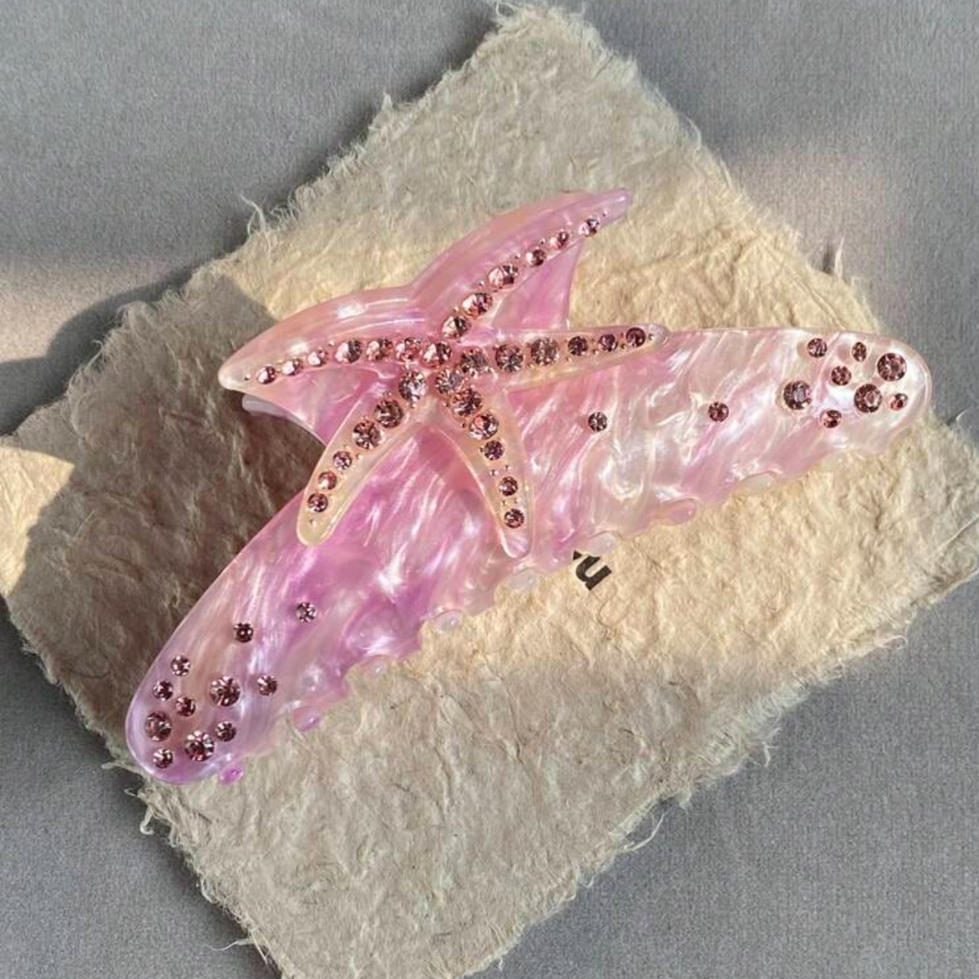 Starfish Hair Claw - Pink