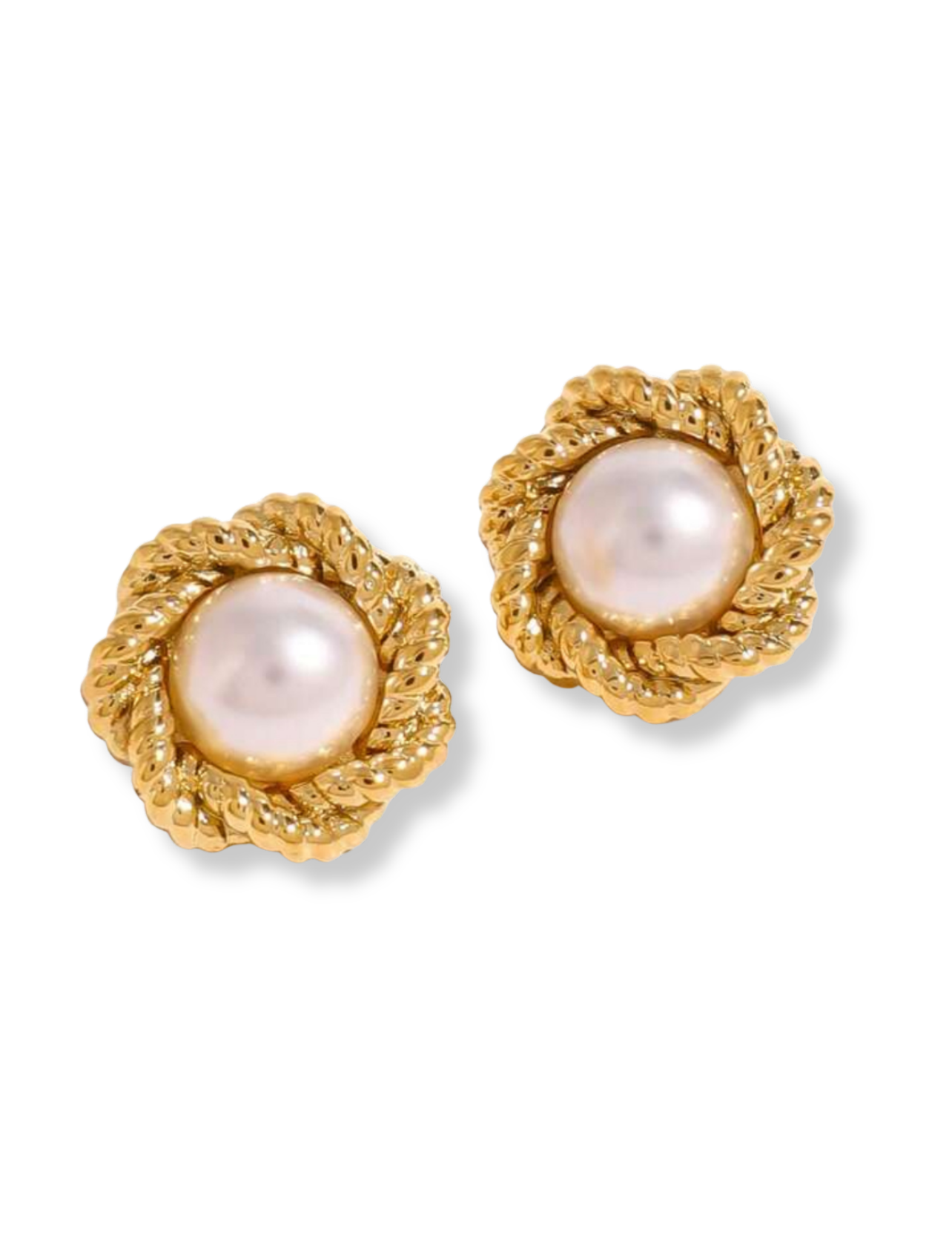 NINA GOLD STUDS - 18K GOLD PLATED