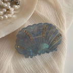 Shell Conch Hair Claw - Grey