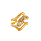 Golden Wave Ring
