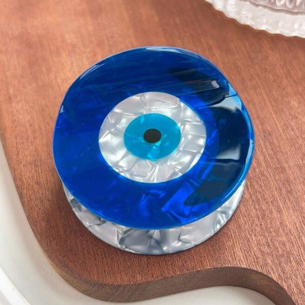 Evil Eye Hair Claw - Blue