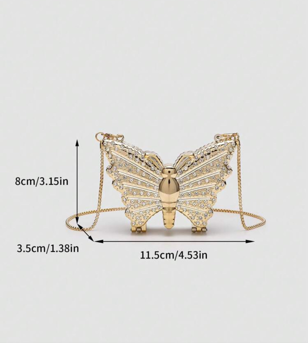 BUTTERFLY CLUTCH - GOLDEN