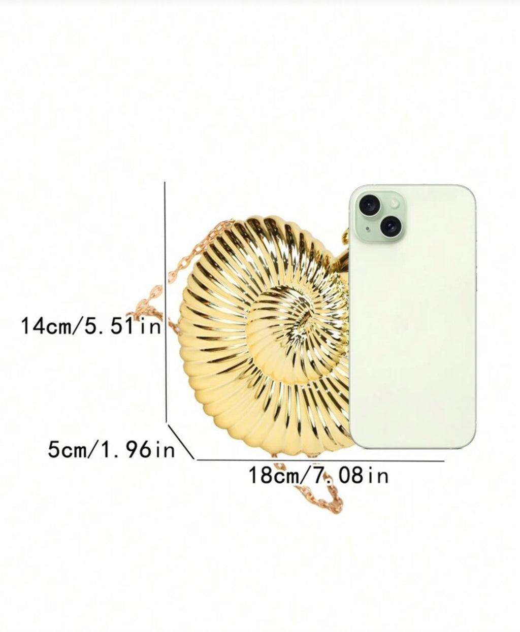 SHELL CLUTCH - GOLDEN