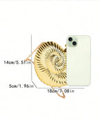 SHELL CLUTCH - GOLDEN