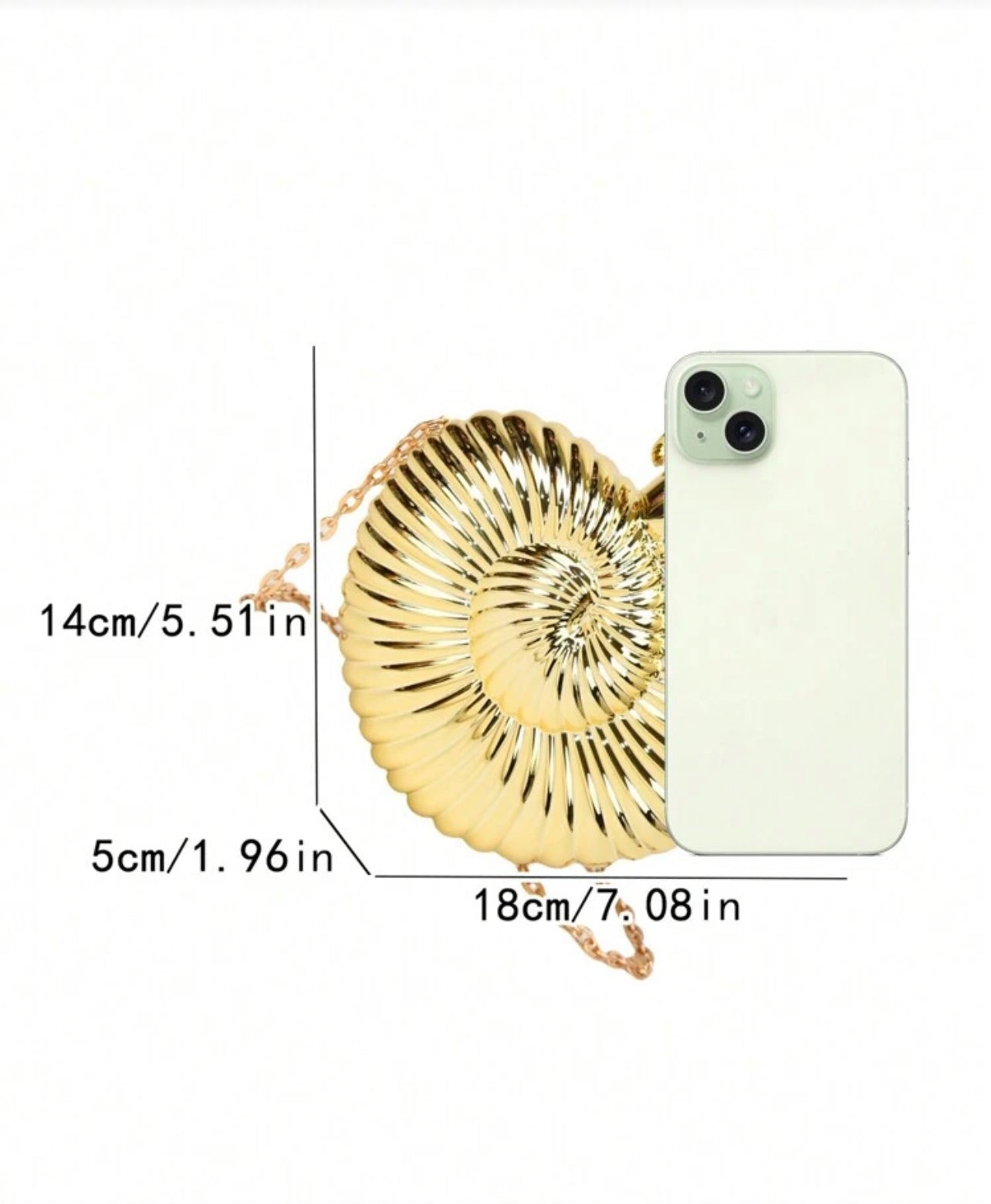 SHELL CLUTCH - GOLDEN