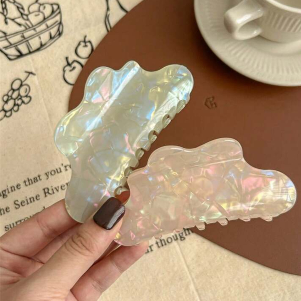 Glazed Hair Claw - Pink