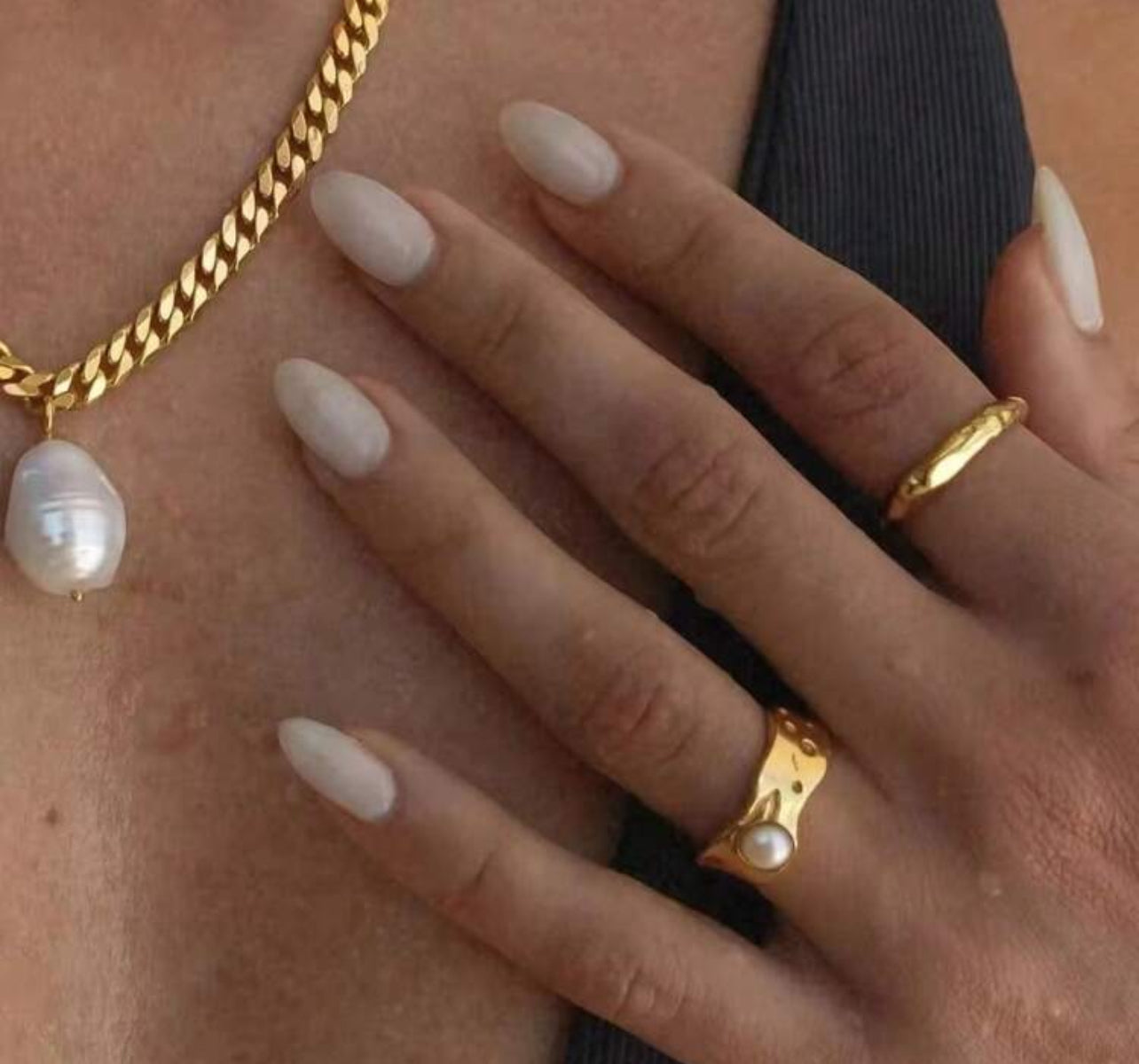 PERLE RING - 18K GOLD PLATED