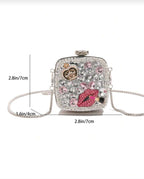 SQUARE CLUTCH - SILVER