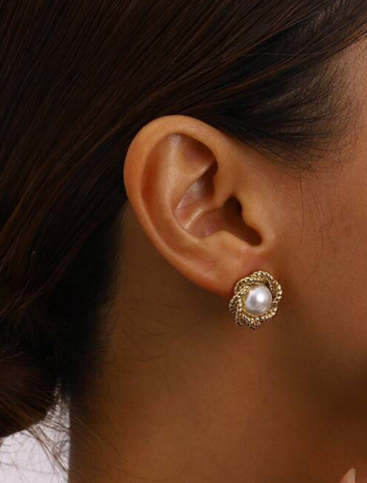 NINA GOLD STUDS - 18K GOLD PLATED