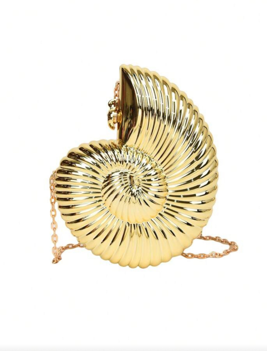 SHELL CLUTCH - GOLDEN